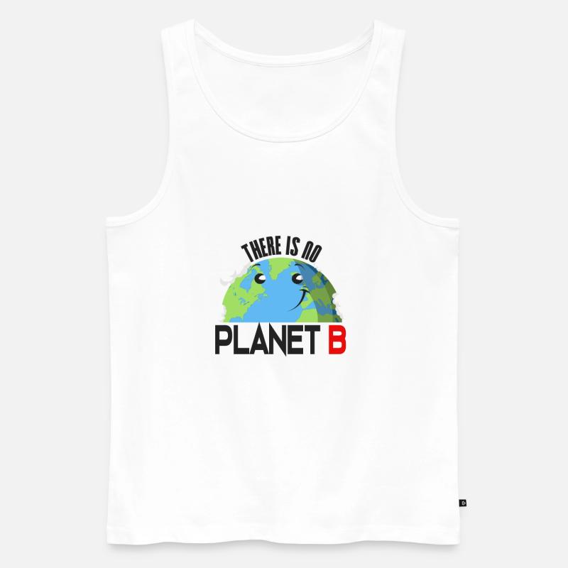 There is no Planet B - Männer Premium Bio Tank Top - Weiß