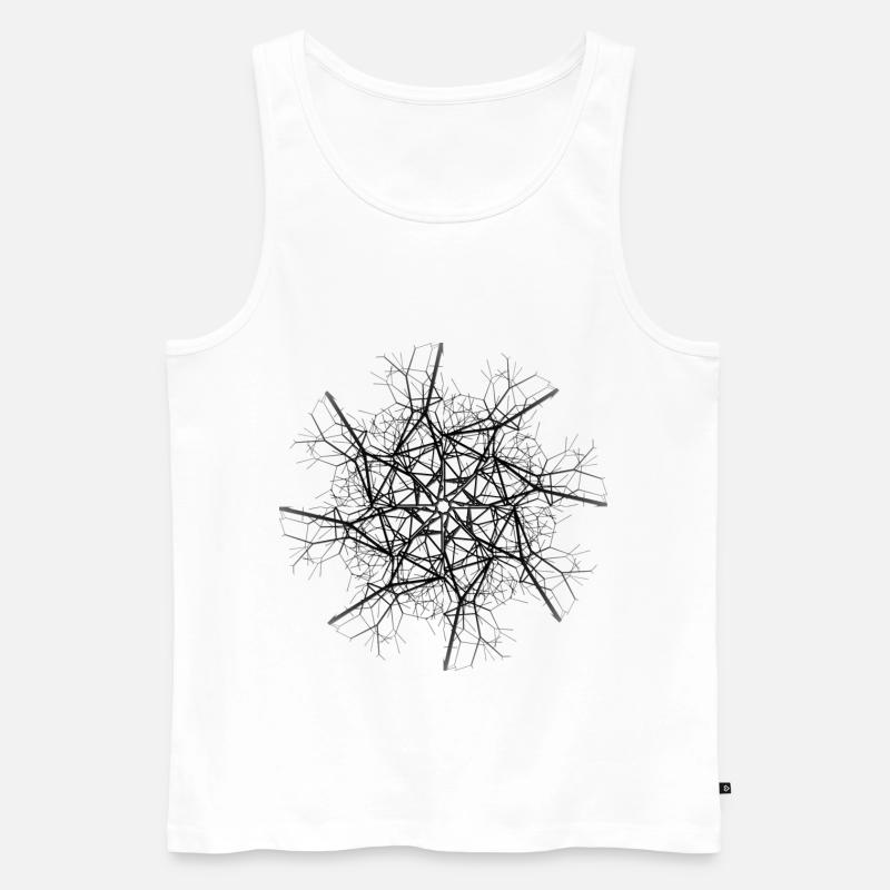 Stacheldraht - Männer Premium Bio Tank Top - Weiß