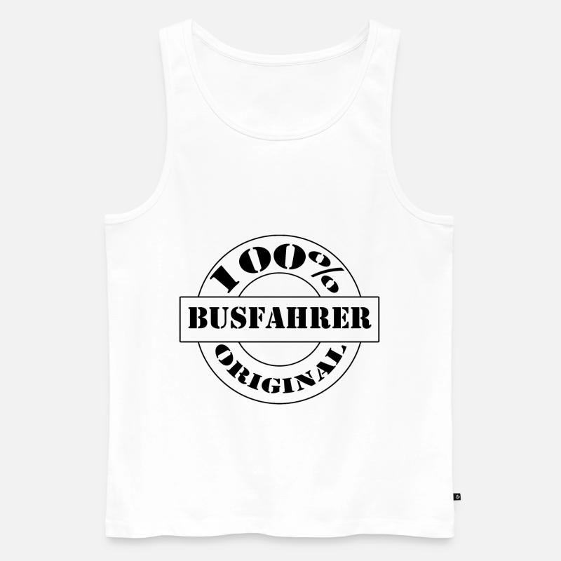 Busfahrer Original - Männer Premium Bio Tank Top - Weiß