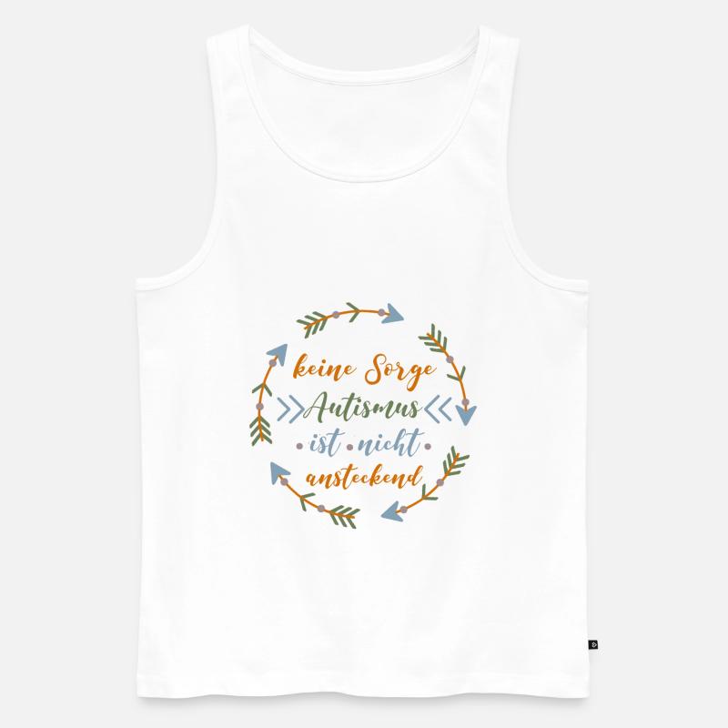 Autismus - Männer Premium Bio Tank Top - Weiß