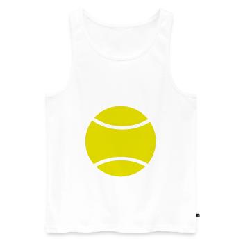 Balle de tennis cadeau sport balle le sport - Débardeur bio Premium Homme - blanc - Devant - Michal (187cm)