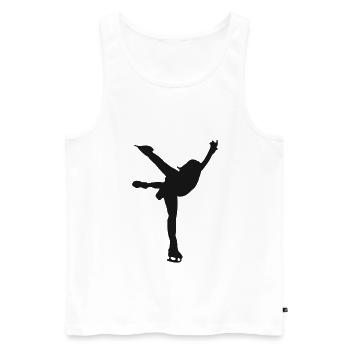 Eiskunstlauf Eiskunstlaufen Eislauf Schlittschuh - Männer Premium Bio Tank Top - Weiß - Vorne - Michal (187cm)