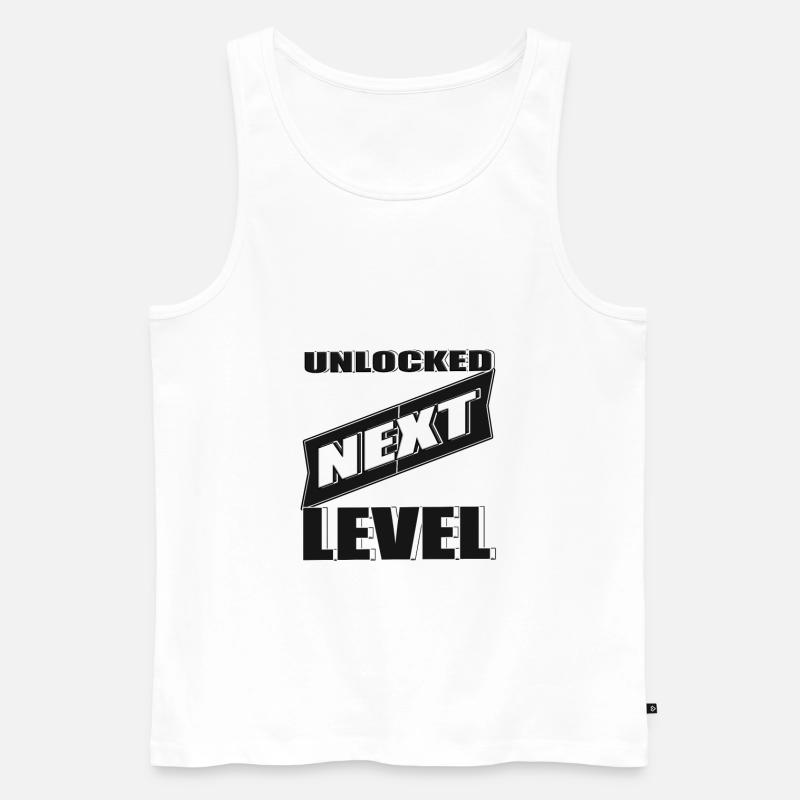 Unlocked Next Level - Männer Premium Bio Tank Top - Weiß