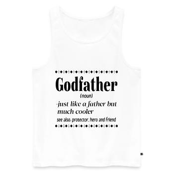 Dad dad dad cool definition - Men's Premium Organic Tank Top - white - Front - Michal (187cm)