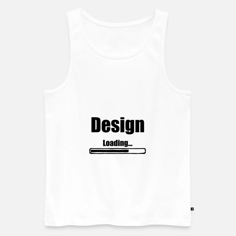 Design Loading - Männer Premium Bio Tank Top - Weiß
