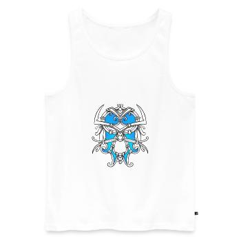 viking - Men's Premium Organic Tank Top - white - Front - AI Model Male 178 light (178cm)