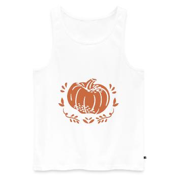 Citrouille - Débardeur bio Premium Homme - blanc - Devant - Michal (187cm)