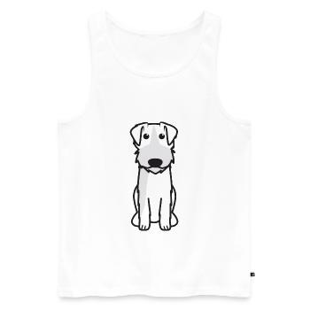 Bosnischer rauer Hund Cartoon Kawaii Illus - Männer Premium Bio Tank Top - Weiß - Vorne - Michal (187cm)