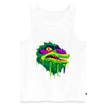 A Beautiful and Fun Kuo Toa Dragon Design - Men's Premium Organic Tank Top - white - Front - AI Model Male 178 light (178cm)