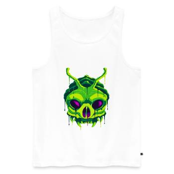 A Frightening Yugoloth Extraterrestrial Design - Men's Premium Organic Tank Top - white - Front - AI Model Male 178 light (178cm)