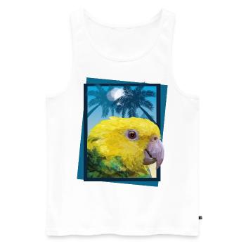 Equal-headed Amazon - Men's Premium Organic Tank Top - white - Front - AI Model Male 178 light (178cm)
