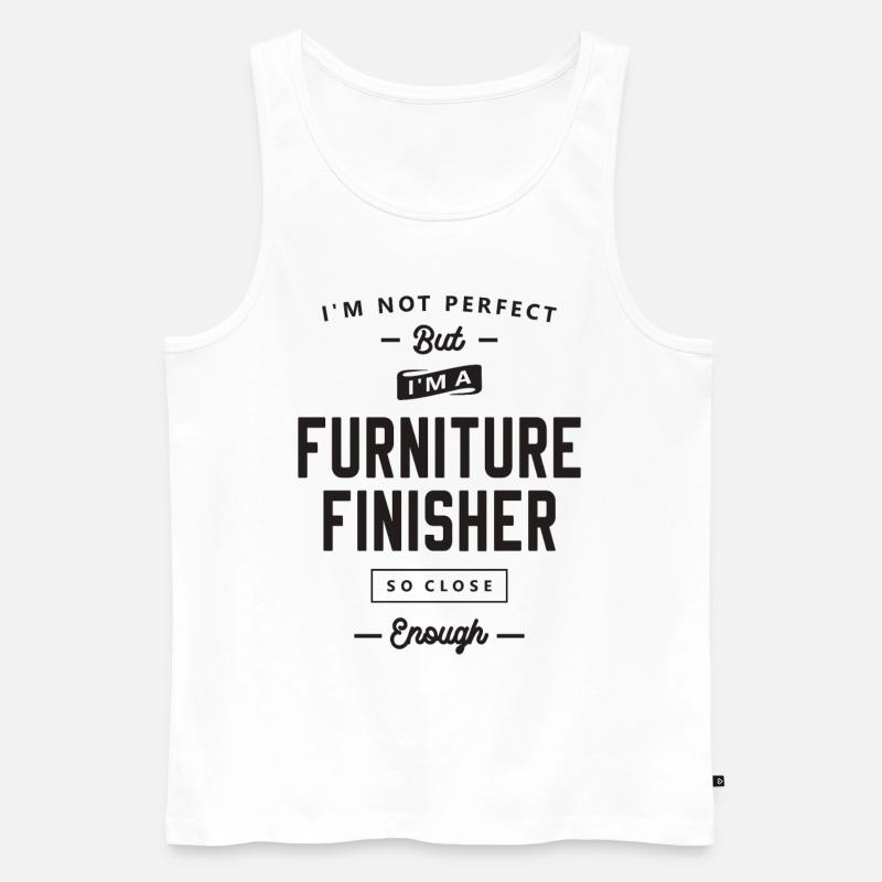 Möbelveredler Lustige Berufsbezeichnung - Männer Premium Bio Tank Top - Weiß