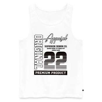 2022 Vintage Birthday Vintage Gift Retro - Men's Premium Organic Tank Top - white - Front - Michal (187cm)