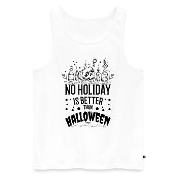 Halloween Holiday Creepy Monster - Débardeur bio Premium Homme - blanc - Devant - Michal (187cm)