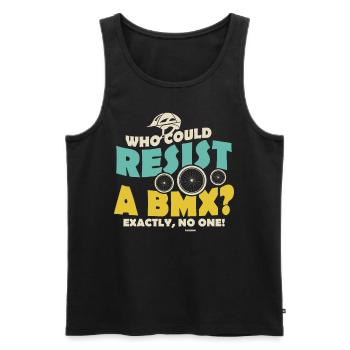wer kann schon einem BMX widerstehen - Männer Premium Bio Tank Top - Anthrazit - Vorne - Alexander (188cm)