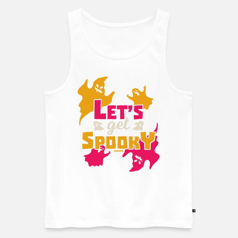 Geist Halloween Geschenk - Männer Premium Bio Tank Top - Weiß