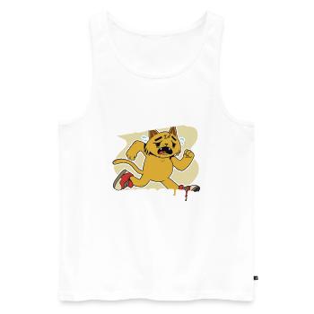 Courir - Débardeur bio Premium Homme - blanc - Devant - Michal (187cm)