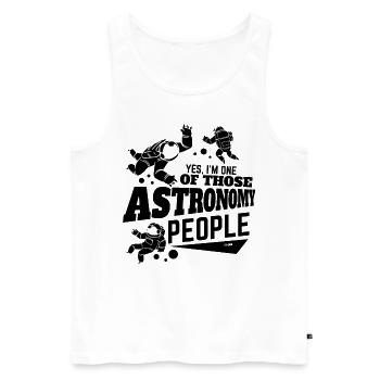 Astronaut in space - Men's Premium Organic Tank Top - white - Front - Michal (187cm)