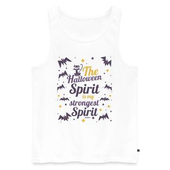 Halloween Bat Gift - Men's Premium Organic Tank Top - white - Front - Michal (187cm)