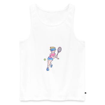Trust Me I'm A Tennis Mom - Men's Premium Organic Tank Top - white - Front - Michal (187cm)