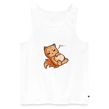 I'm Not Single I Have A Cat - Men's Premium Organic Tank Top - white - Front - Michal (187cm)