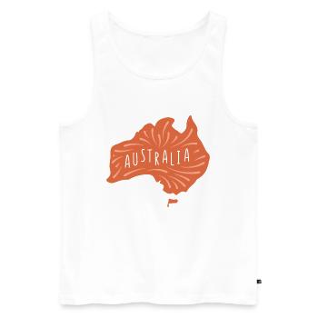 This Is My Australia Shirt - Men's Premium Organic Tank Top - white - Front - Michal (187cm)
