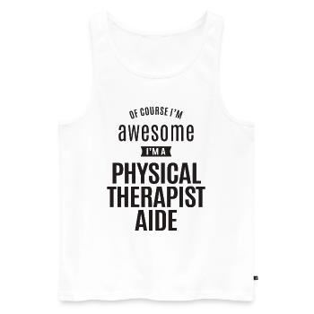 Großartig, ich bin ein Physiotherapeut Helfer - Männer Premium Bio Tank Top - Weiß - Vorne - AI Model Male 178 light (178cm)