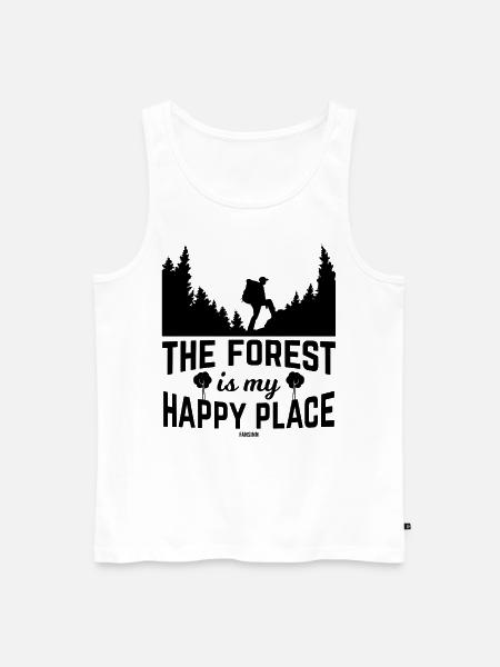 Forest Nature Camping Mountains - Men's Premium Organic Tank Top - white