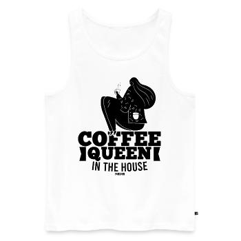 Café petit-déjeuner pour maman - Débardeur bio Premium Homme - blanc - Devant - Michal (187cm)