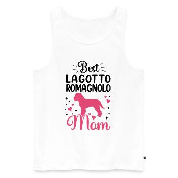 Meilleur Lagotto Romagnolo Mama Truffle Dog - Débardeur bio Premium Homme - blanc - Devant - Michal (187cm)