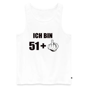 52 Geburtstag - Männer Premium Bio Tank Top - Weiß - Vorne - AI Model Male 178 light (178cm)