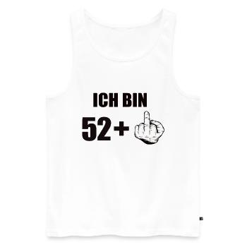 53 Geburtstag - Männer Premium Bio Tank Top - Weiß - Vorne - Michal (187cm)