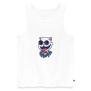 I Don't Need Therapy I Have A Cat - Men's Premium Organic Tank Top - white - Front - AI Model Male 178 light (178cm)
