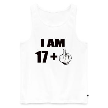 18 Geburtstag - Männer Premium Bio Tank Top - Weiß - Vorne - Michal (187cm)