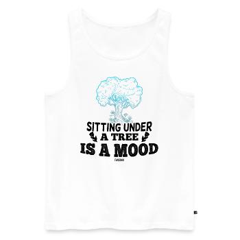 Botanik Wald Entspannung Therapie - Männer Premium Bio Tank Top - Weiß - Vorne - AI Model Male 178 light (178cm)