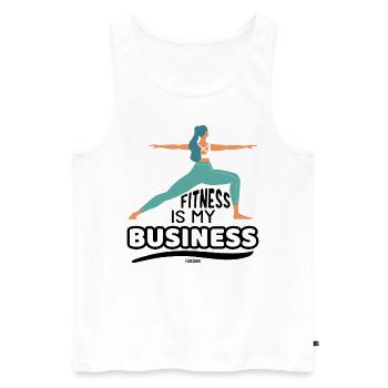 Physical Education Teacher - Men's Premium Organic Tank Top - white - Front - AI Model Male 178 light (178cm)
