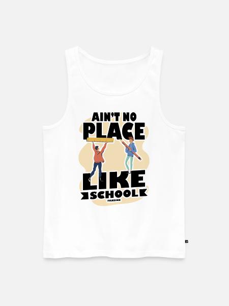 Children love school - Men's Premium Organic Tank Top - white