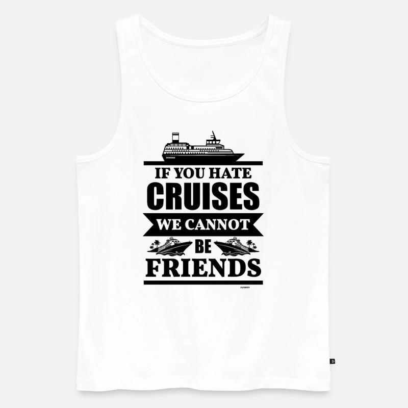Freunde Kreuzfahrtschiff Geschenkidee - Männer Premium Bio Tank Top - Weiß