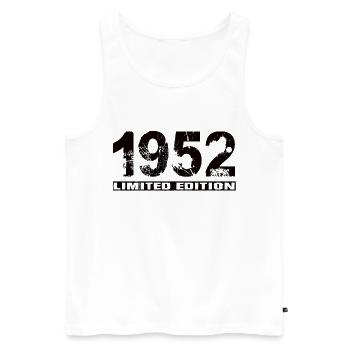 Édition limitée 1952 - Débardeur bio Premium Homme - blanc - Devant - Michal (187cm)