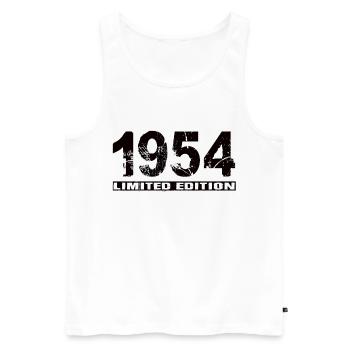 Édition limitée 1954 - Débardeur bio Premium Homme - blanc - Devant - Michal (187cm)