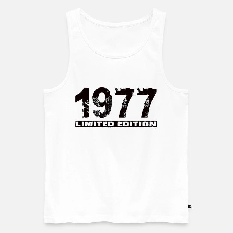 Limited Edition 1977 - Männer Premium Bio Tank Top - Weiß