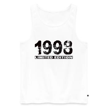 Édition limitée 1998 - Débardeur bio Premium Homme - blanc - Devant - Michal (187cm)