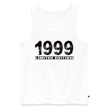 Limited Edition 1999 - Männer Premium Bio Tank Top - Weiß - Vorne - Michal (187cm)