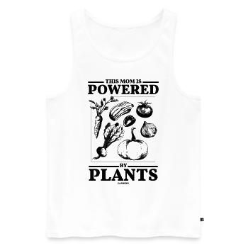 strong mother thanks to vegetables and plants - Men's Premium Organic Tank Top - white - Front - Michal (187cm)