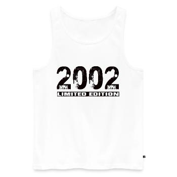 Édition limitée 2002 - Débardeur bio Premium Homme - blanc - Devant - Michal (187cm)