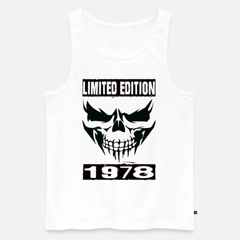 Limited Edition 1978 - Männer Premium Bio Tank Top - Weiß