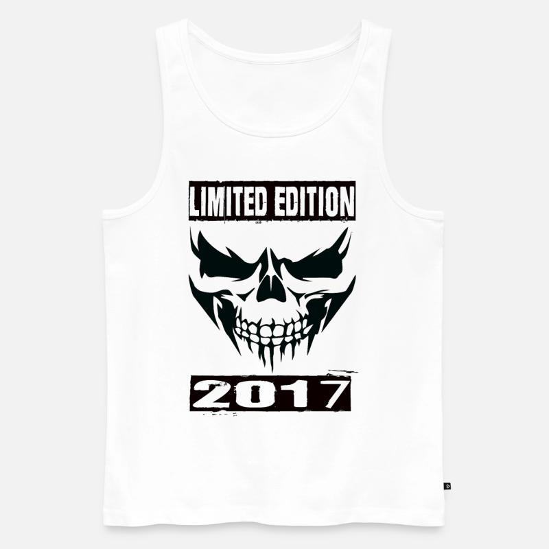 Limited Edition 2017 - Männer Premium Bio Tank Top - Weiß