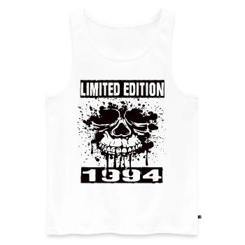 Édition limitée 1994 - Débardeur bio Premium Homme - blanc - Devant - AI Model Male 178 light (178cm)