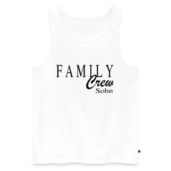 Family Crew Sohn - Männer Premium Bio Tank Top - Weiß - Vorne - Michal (187cm)