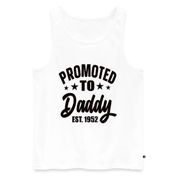 Promu Papa Est 1952 - Débardeur bio Premium Homme - blanc - Devant - Michal (187cm)